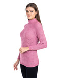 Moda Elementi Knitted sweaters pullover styles Pink