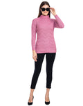 Moda Elementi Knitted sweaters pullover styles Pink