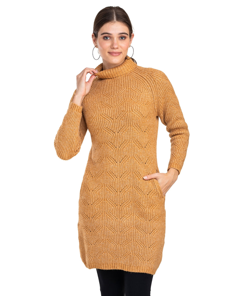 Moda Elementi Knitted sweaters pullover styles Camel
