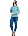 Moda Elementi Knitted sweaters pullover styles Blue