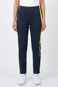 Women's Navy Blue Athleisure Track Pants