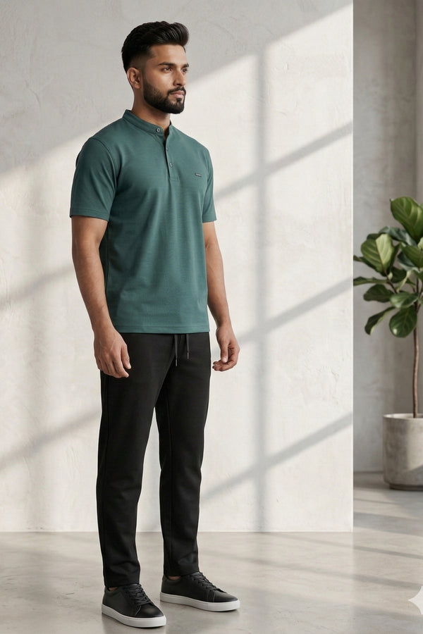Mens Forest Green Summer Track Set