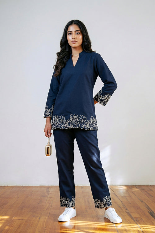 Women Luxe Embroidered Co-ord Set