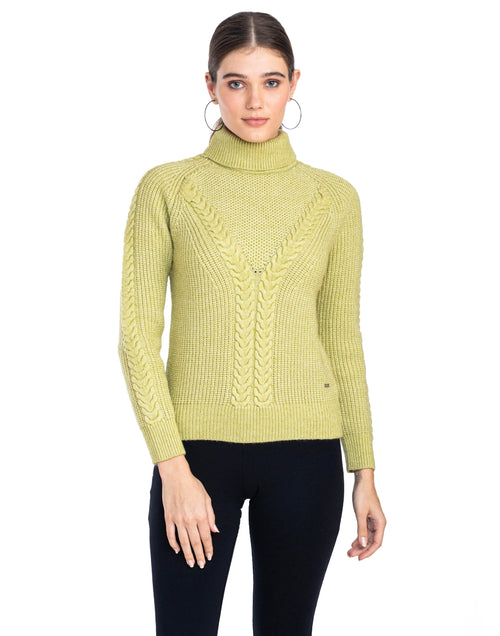 Moda Elementi Knitted sweaters pullover styles Lime