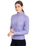 Moda Elementi Knitted sweaters pullover styles Mouve