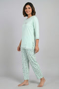 Minty Calm Comfort Night Suit Set