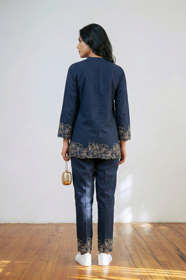 Women Luxe Embroidered Co-ord Set