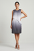 Silver Mist Ombre Layered Shift Dress