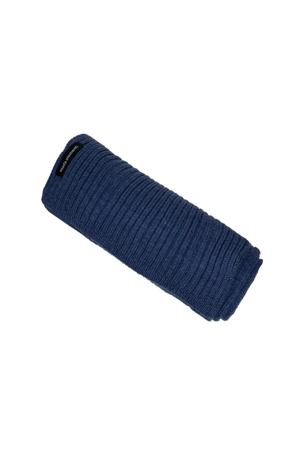 Moda Elementi Cozy & Chic Classic Blue Woolen Unisex Scarf & Stole