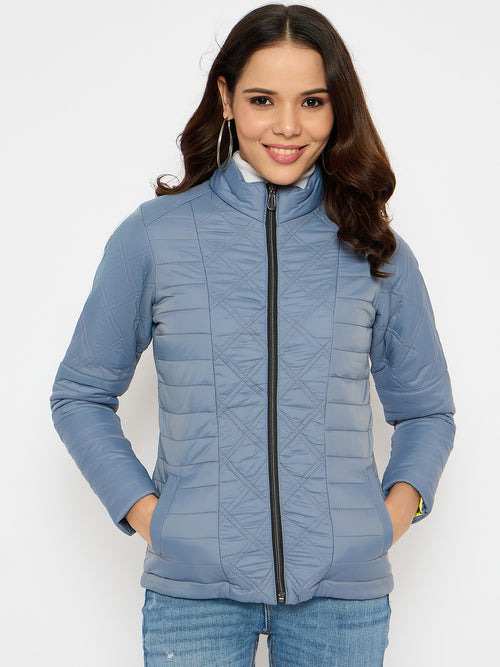 Moda Elementi Women’s Blush Grey Smart Jacket