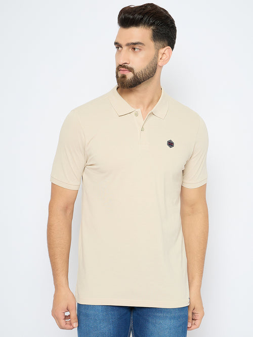 Men's Classic Perfectly Pale Color Polo T-Shirt