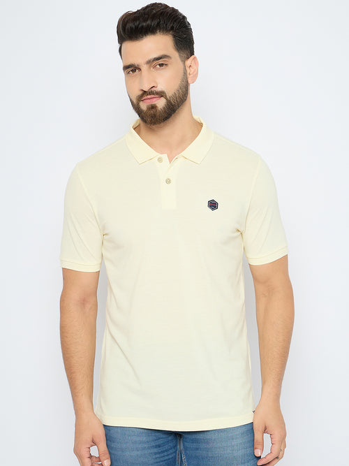 Men's Classic Off-White Polo T-Shirt