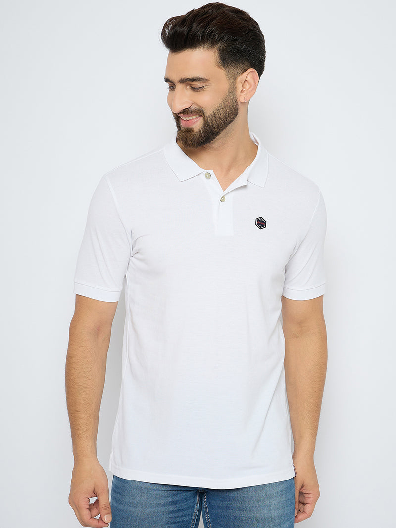 Axmann Classic White Polo T-Shirt for Men