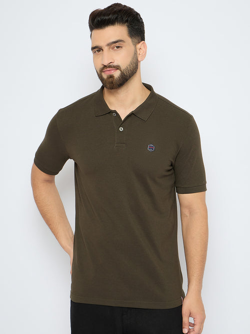 Men's Classic Dark Olive Polo T-Shirt