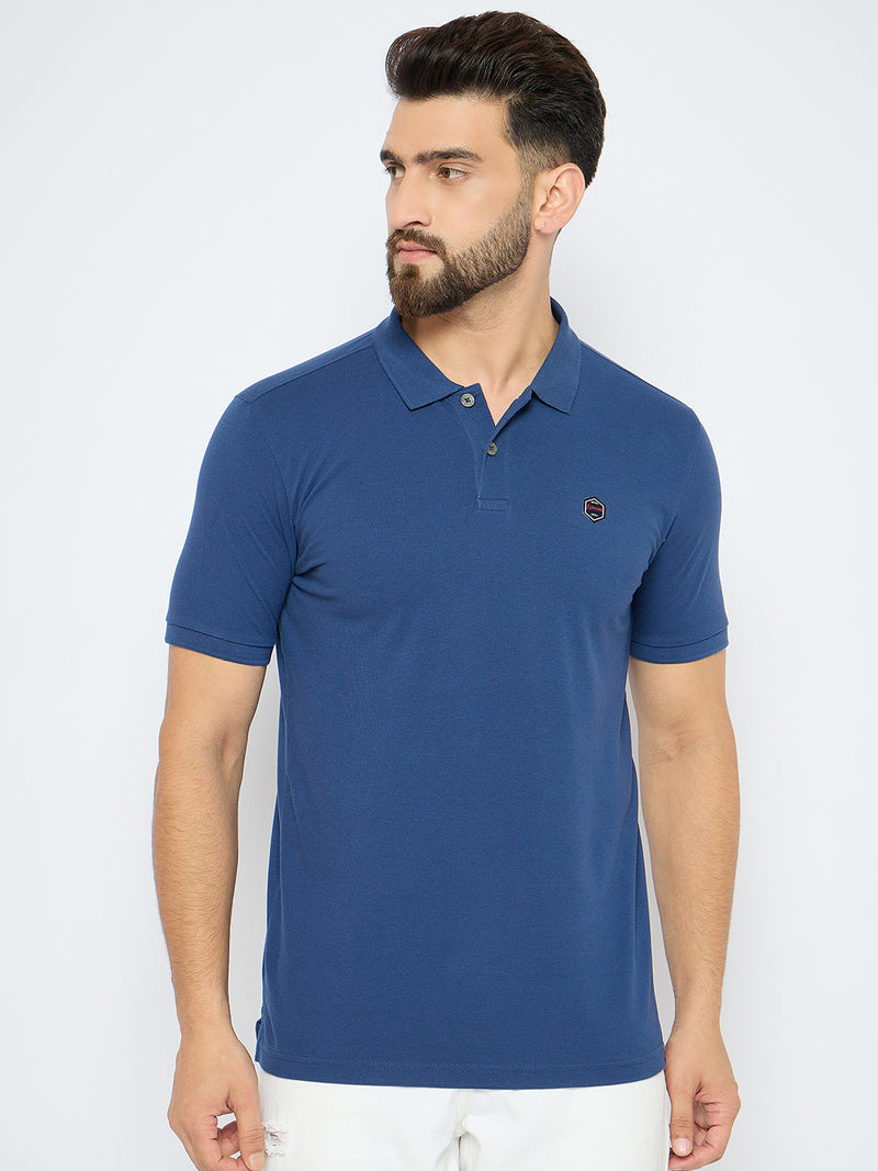 Men's Classic Teal Color Polo T-Shirt