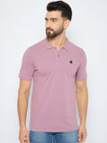 Men's Classic Elderberry Color Polo T-Shirt