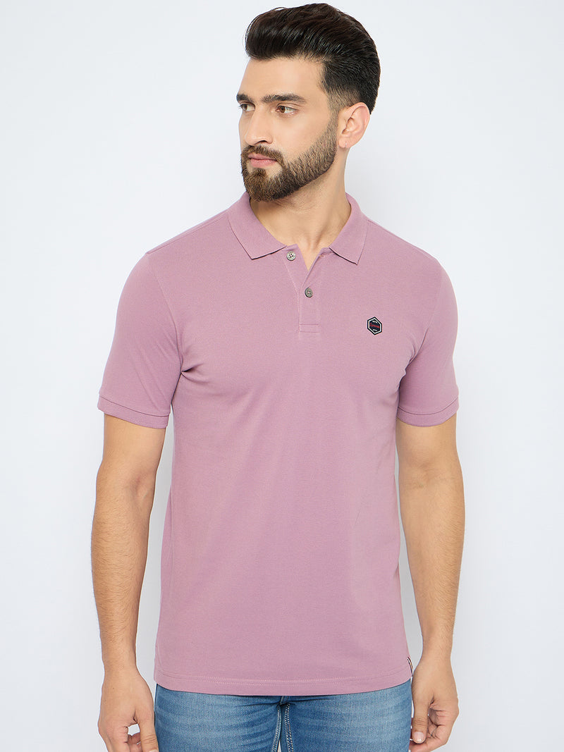 Men's Classic Elderberry Color Polo T-Shirt