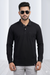 Men's Classic Black Full Sleeve Polo T-Shirt