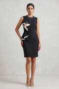 Black Elegance Ruffle Dress