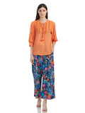 Tie up Solid color Top