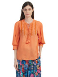 Tie up Solid color Top