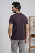 Mens Half Zip Polo T-Shirt