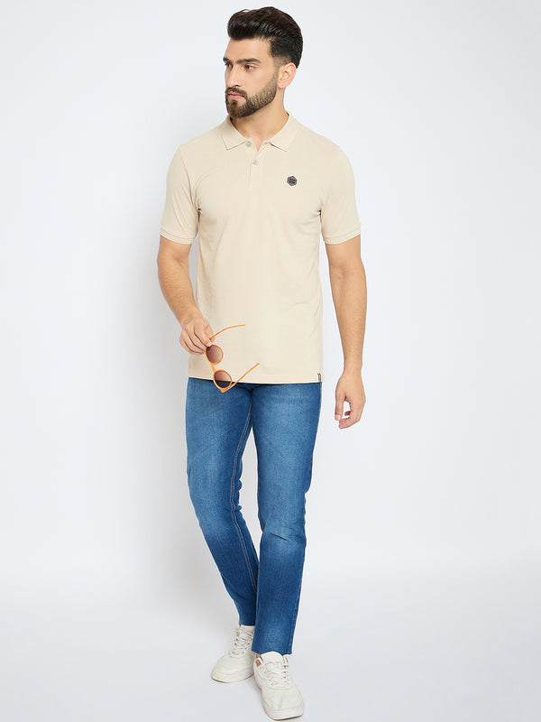 Men's Classic Perfectly Pale Color Polo T-Shirt