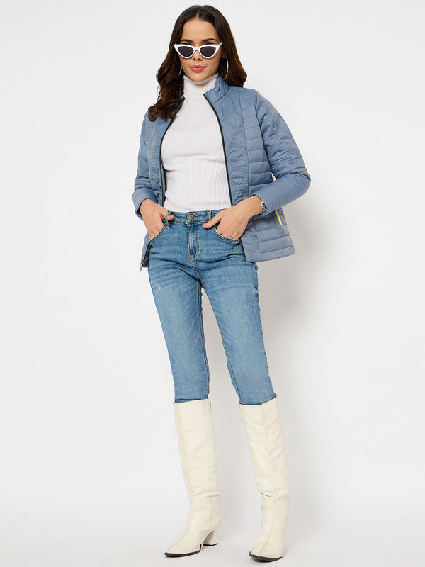 Moda Elementi Women’s Blush Grey Smart Jacket