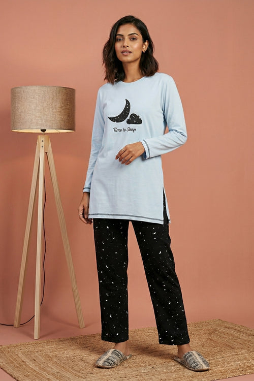 Midnight Moon Comfort Night Suit Set