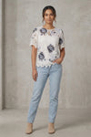 Women Lace Overlay Designer Top