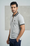 Mens Half Zip Polo T-Shirt