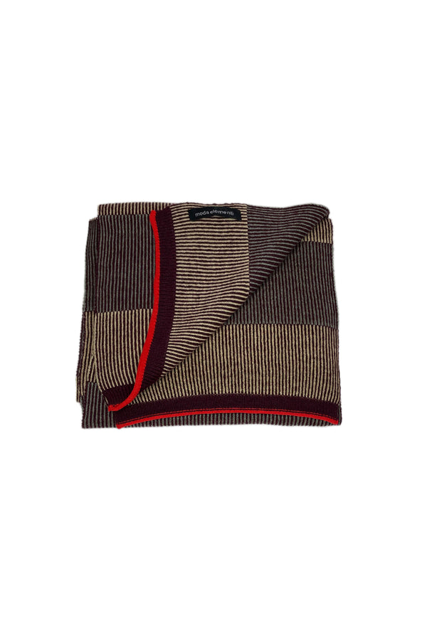 Moda Elementi Cozy & Chic Classic Wine Woolen Unisex Scarf & Stole