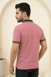 Mens Half Zip Polo T-Shirt
