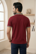 Mens Half Zip Polo T-Shirt