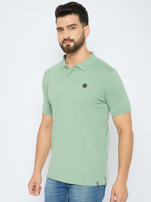 Men's Classic Egg Shell Blue Color Polo T-Shirt