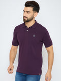 Men's Classic Plum Perfect Color Polo T-Shirt