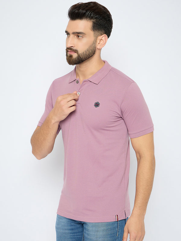 Men's Classic Elderberry Color Polo T-Shirt