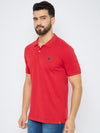 Men's Classic Urban Red Polo T-Shirt