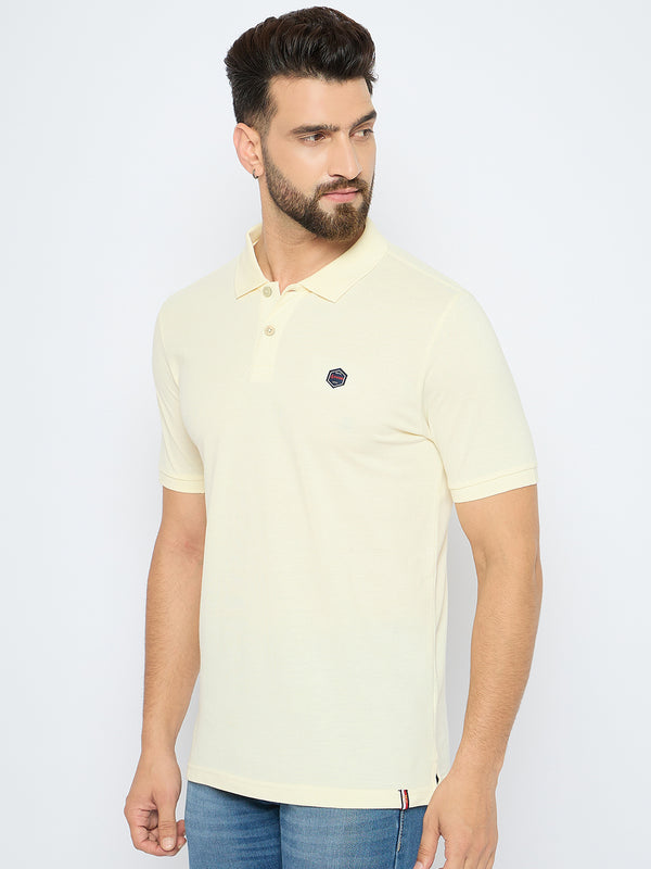 Men's Classic Off-White Polo T-Shirt