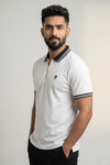 Mens Half Zip Polo T-Shirt