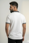Mens Half Zip Polo T-Shirt