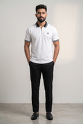 Mens Half Zip Polo T-Shirt