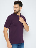 Men's Classic Plum Perfect Color Polo T-Shirt