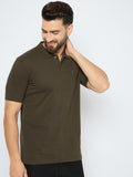 Men's Classic Dark Olive Polo T-Shirt