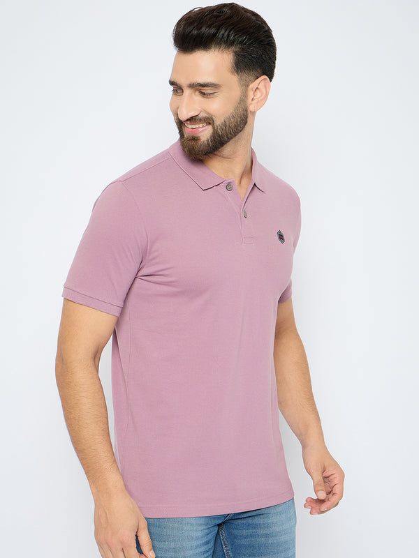 Men's Classic Elderberry Color Polo T-Shirt