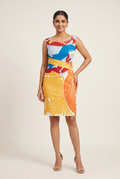 Tropical Horizon Printed Dress