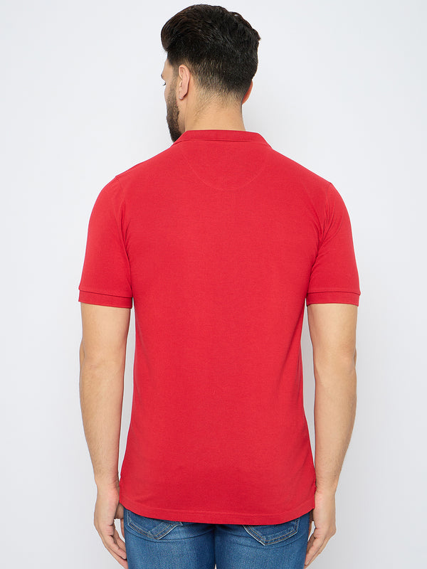 Men's Classic Urban Red Polo T-Shirt