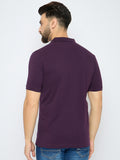 Men's Classic Plum Perfect Color Polo T-Shirt
