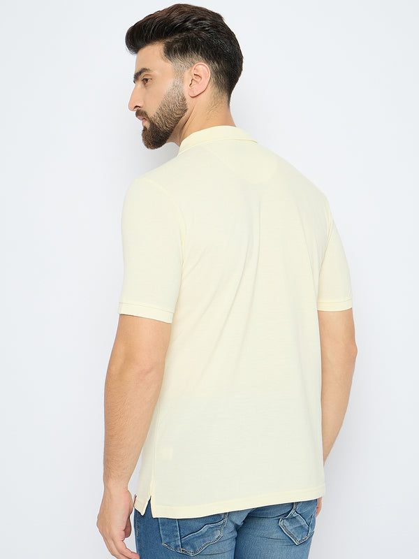 Men's Classic Off-White Polo T-Shirt