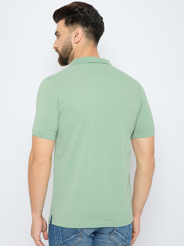 Men's Classic Egg Shell Blue Color Polo T-Shirt